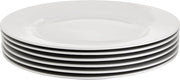 Set di bordi bianchi 6 pezzi, 26,6 cm
