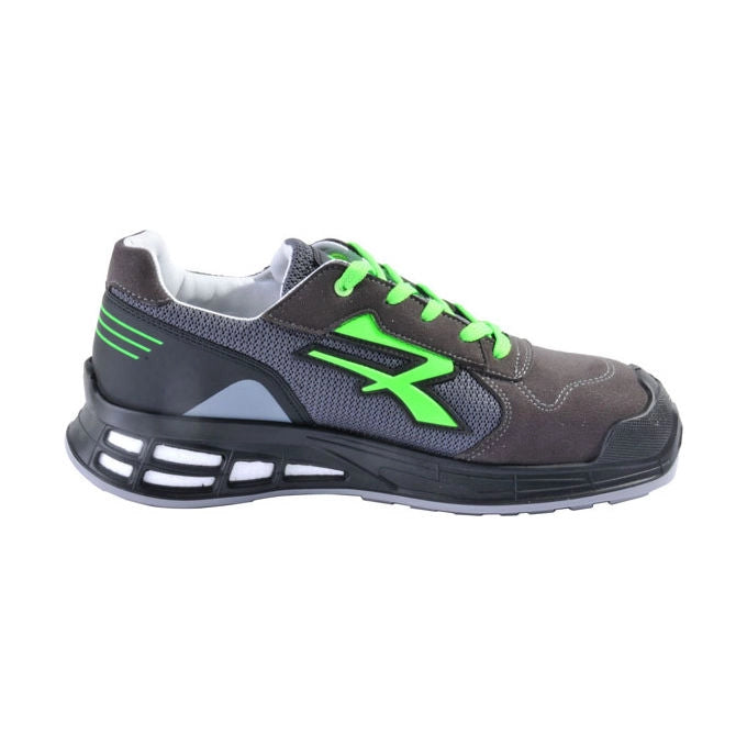 U-power RN20016 Egon Scarpe Antinfortunistiche Basse S1P SRC ESD Puntale Alluminio Antiperforazione Taglia 45 colore Nero Verde