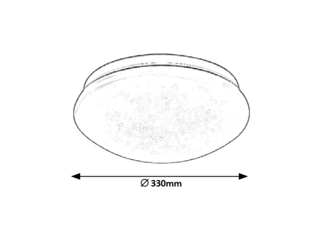 Plafoniera LED Rabalux Lucas rotonda bianca 33cm 18W