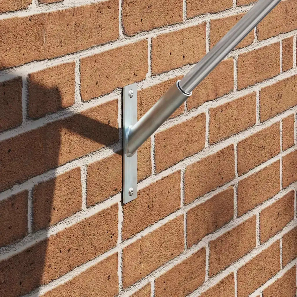Supporto per Bandiera Argento 15 x 3 x 0,35 cm Acciaio 4106547