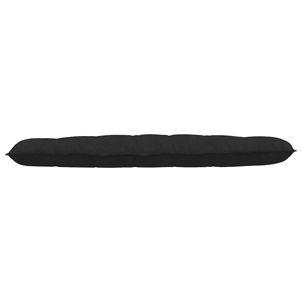 Cuscino per Schiena Nero 180 x 19 x 50 cm Tessuto 42014918