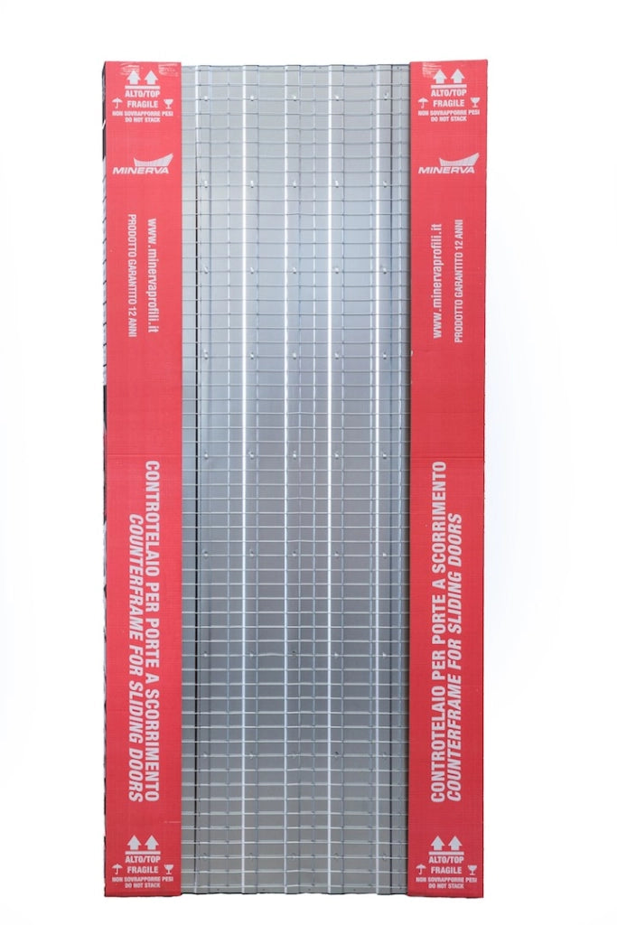 Controtelaio a scomparsa per intonaco - Telaio in Acciaio : Dimensione - 70X210CM, Spessore - 12,5CM