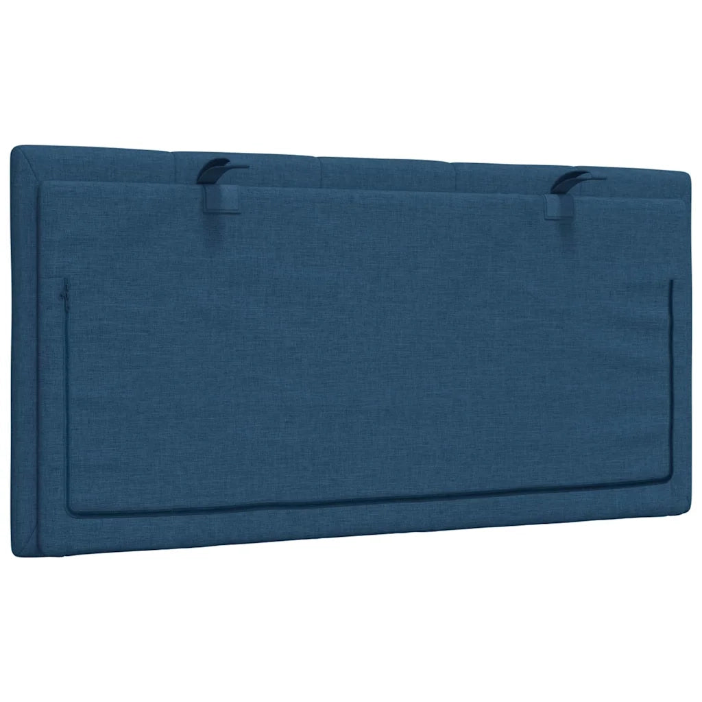 Cuscino Testiera-Cuscino per Testiera Hanko Blu 100 cm in Tessuto
