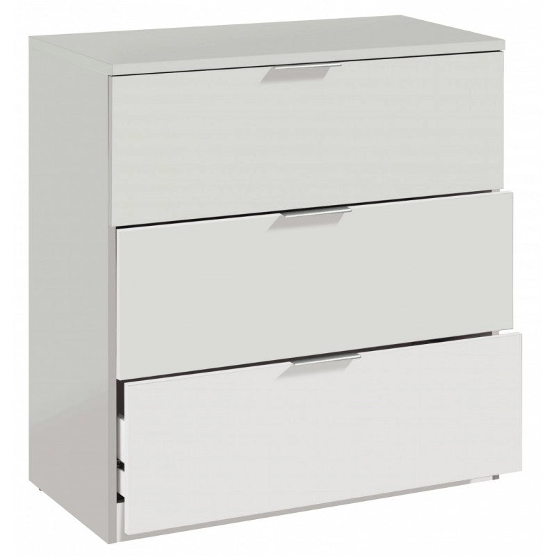 Cassettone camera cassettiera bianco cm 77x38x80h