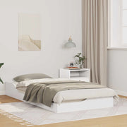 Struttura del letto Bianco 90 x 190 cm Pino massello 873395