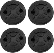 Pompa di gomma - 4 pezzi - Dampening vibrazioni - Laboratori meccanici - Riparazione autoveicoli - Nero - Diametro 120 mm, Spessore 30 mm - Piattaforma di sollevamento