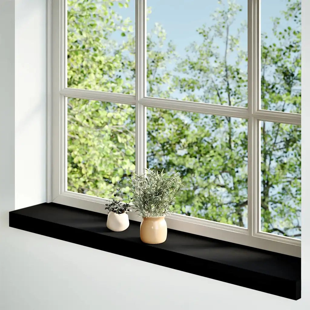 Davanzali 2 pz Marrone Scuro 70x15x2 cm Legno Massello Rovere