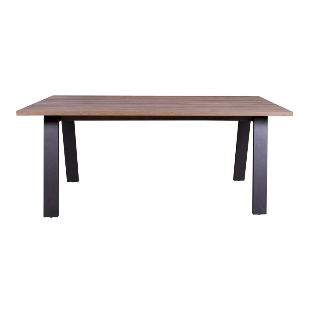 Scrivania Da Vinci cm 180x90 nero e noce brera