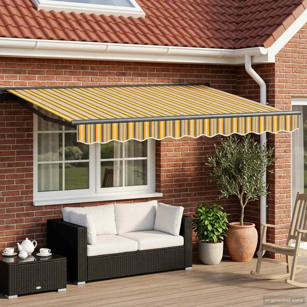 Cornice per Tenda Manuale con LED 3,5 x 2,5 m 3420830