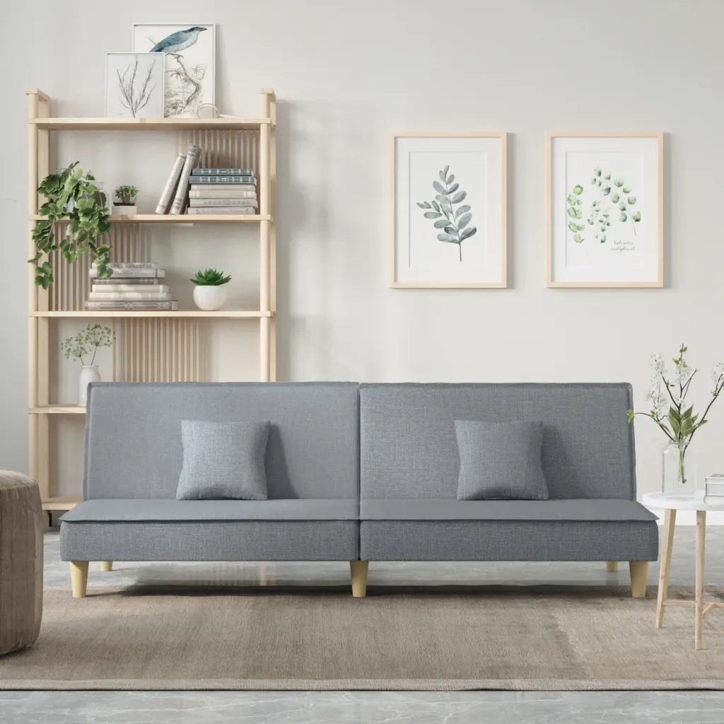 Divano letto | Sof¨¤ letto | Letto singolo Grigio Chiaro in Tessuto