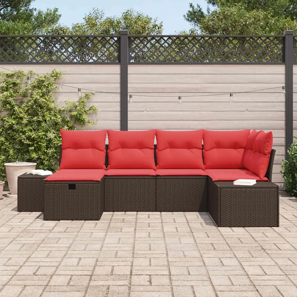 Set di divani 4 pz polyrattan 3360715