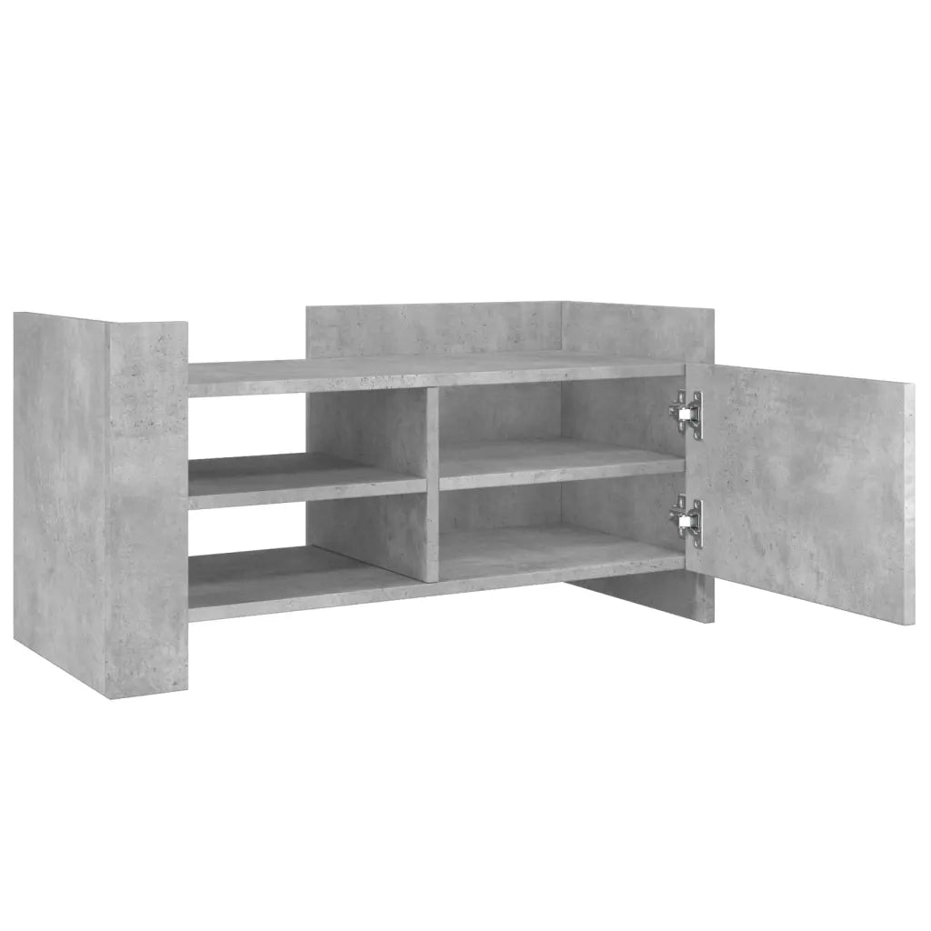 Mobile per TV-Credenza TV-Console TV Grigio Cemento 80x35x40 cm Legno Multistrato