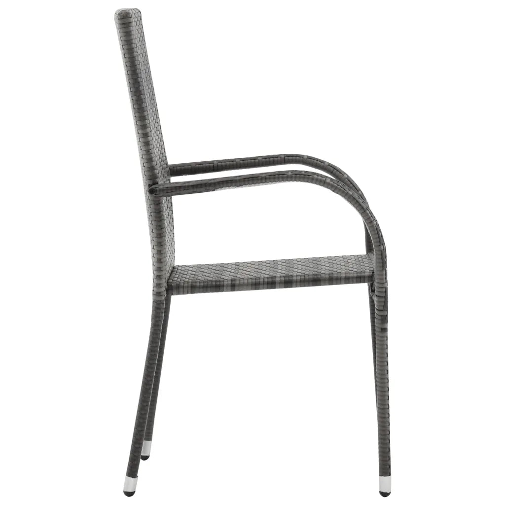 Set da Pranzo per Giardino 7 pz Grigio 3072132