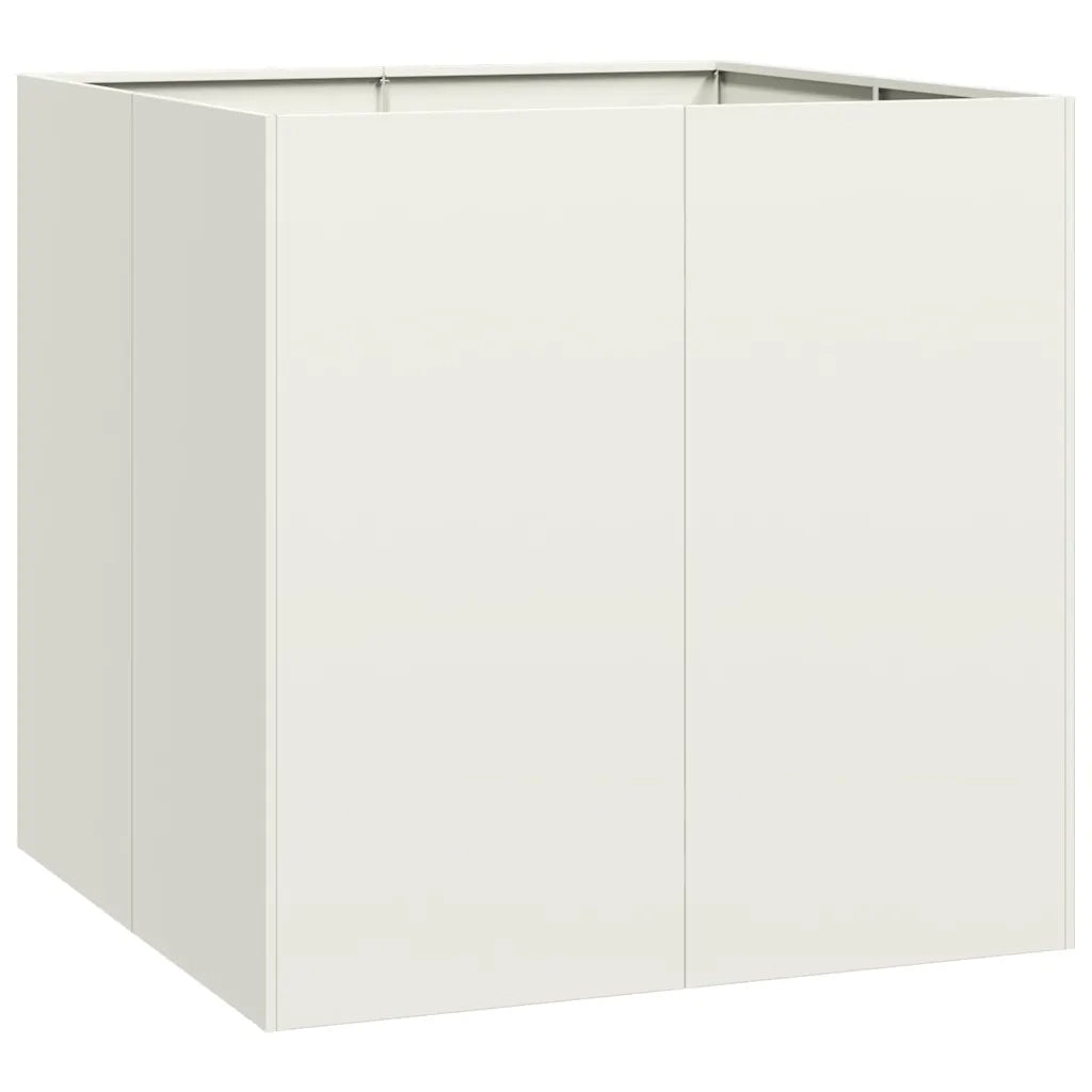 Fioriera Bianca 80x80x80 cm in Acciaio 860781