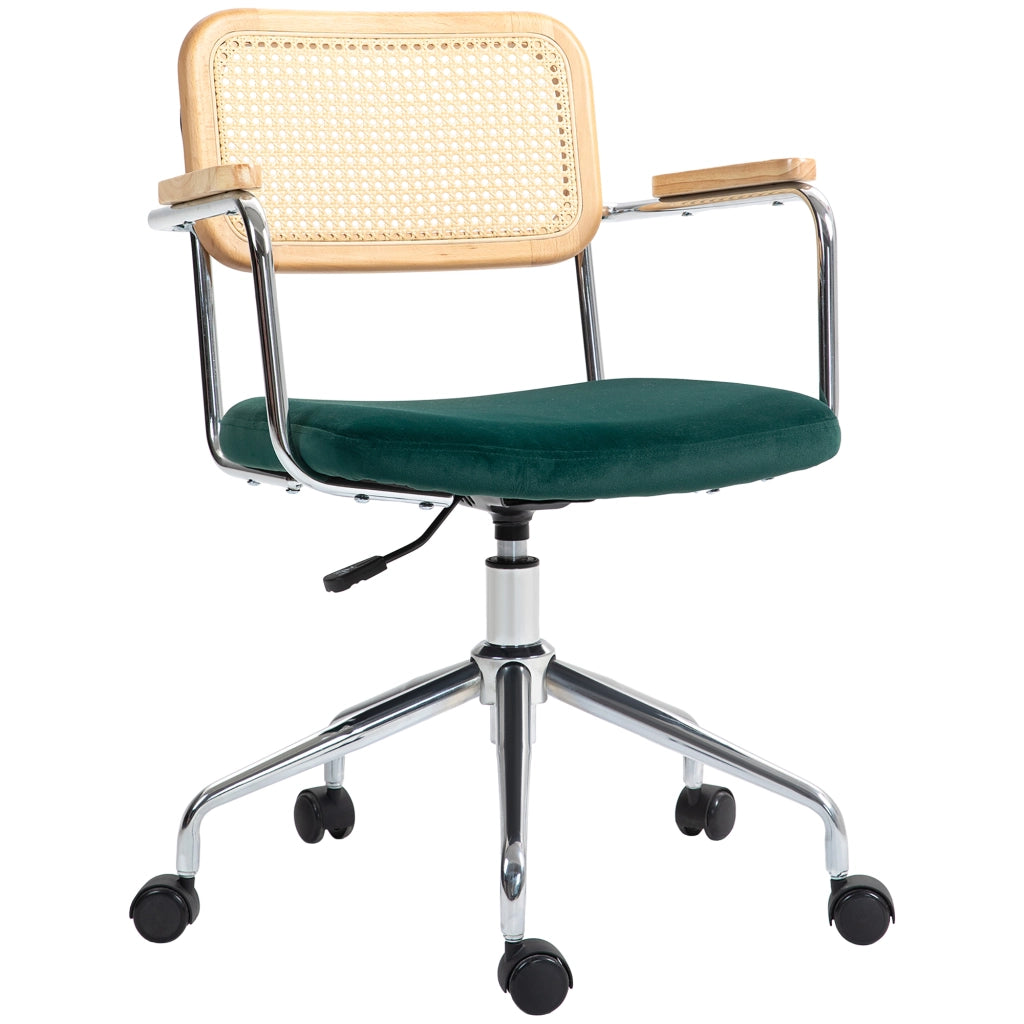 Sedia da ufficio ¨C Minimal ¨C verde, legno, metallo, 120 kg