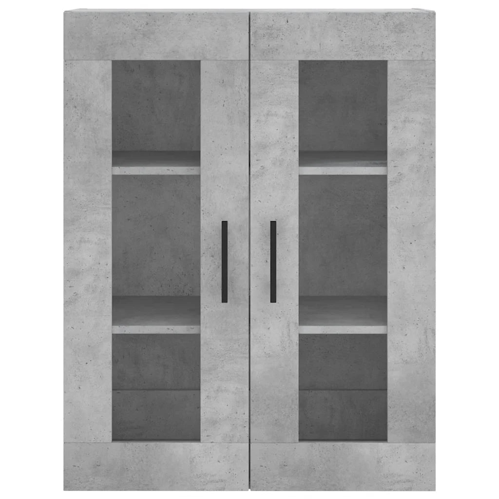 Mobile a Parete Grigio Cemento 69,5x34x90 cm 828504