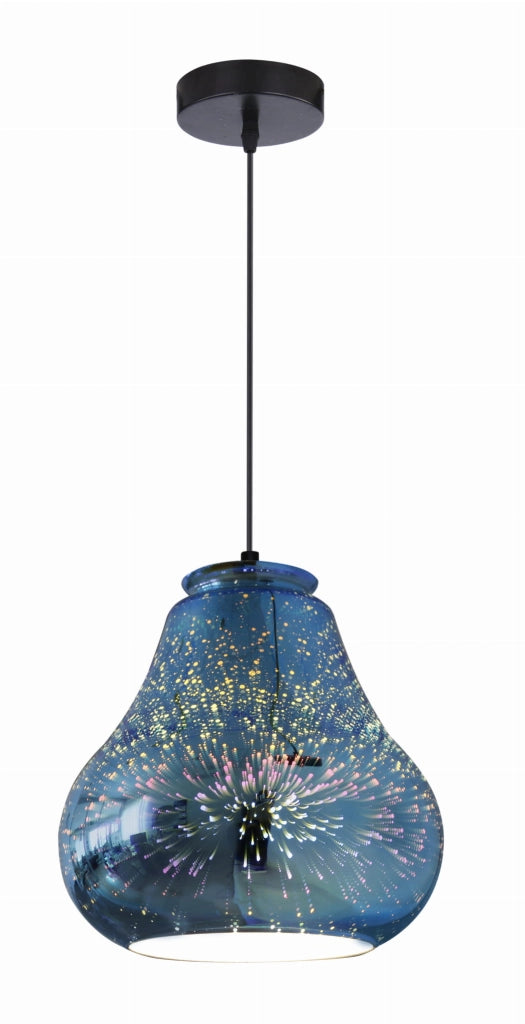 Lampada a sospensione Candellux Galactic 31-56108 nera E27