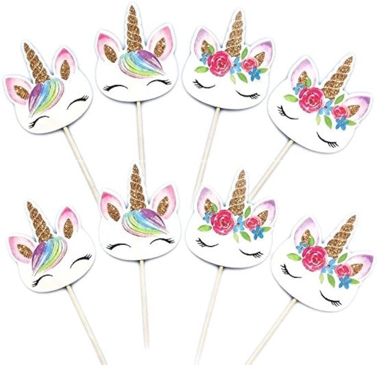 Decorazioni per Cupcake a Doppia Faccia 48 Pezzi - Alta Qualità Carta Cartonata