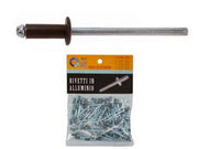 5blister  rivetti in alluminio testa di moro - ø mm.4x7 cod:ferx.fer193085