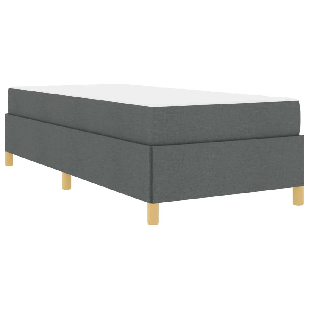 Struttura del letto Grigio scuro 90 x 190 cm Tessuto 3398900