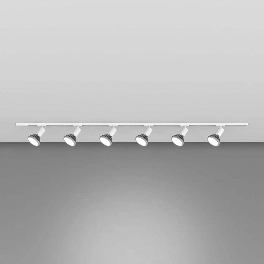 Kit Binario Moderno Mono Amos Kit Metallo Bianco 6 Luci E27