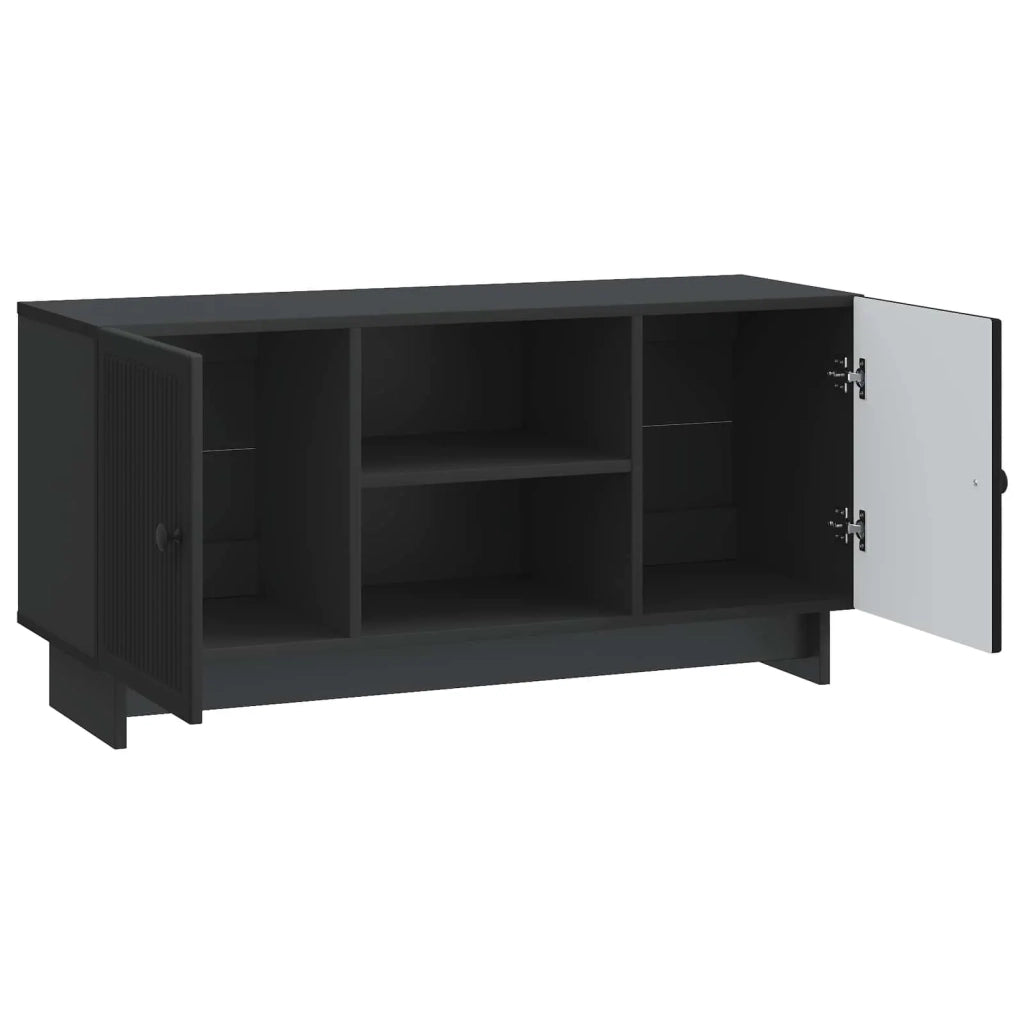 Mobile TV | Armadietto TV | Mobile Porta TV 102 x 34,5 x 50 cm Nero Legno ingegnerizzato