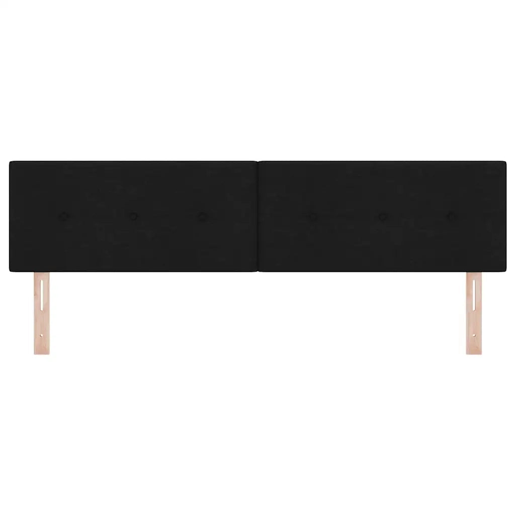 Testiera LED con strisce LED con testiera Nero 180 cm Tessuto 3338150