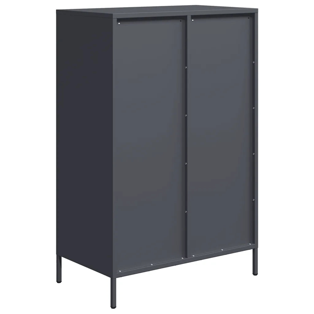Credenza Antracite 68x39x101,5 cm Acciaio