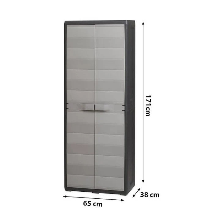 Mobile da esterno in resina elegance tuttopiani edition black 171 x 38 x 65 cm