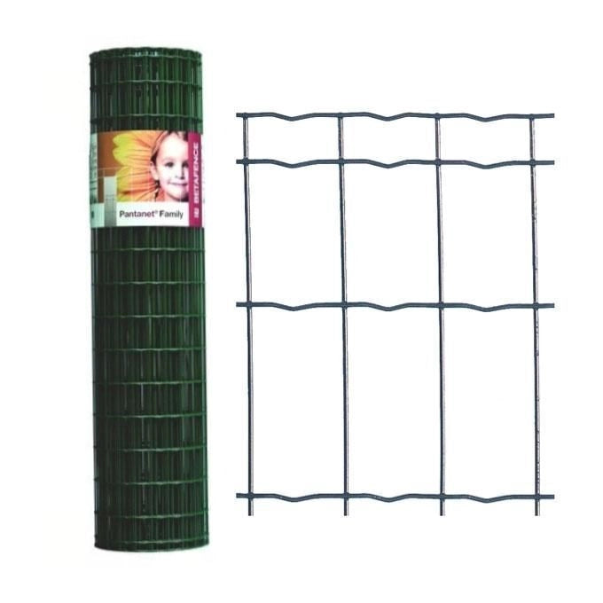 Betafence 101008 Pantanet Family Rete per Recinzione Elettrosaldata H 81 cm Rotolo 25 m Maglia 101.6x50.8 mm Filo 2.0-2.5 mm colore Verde