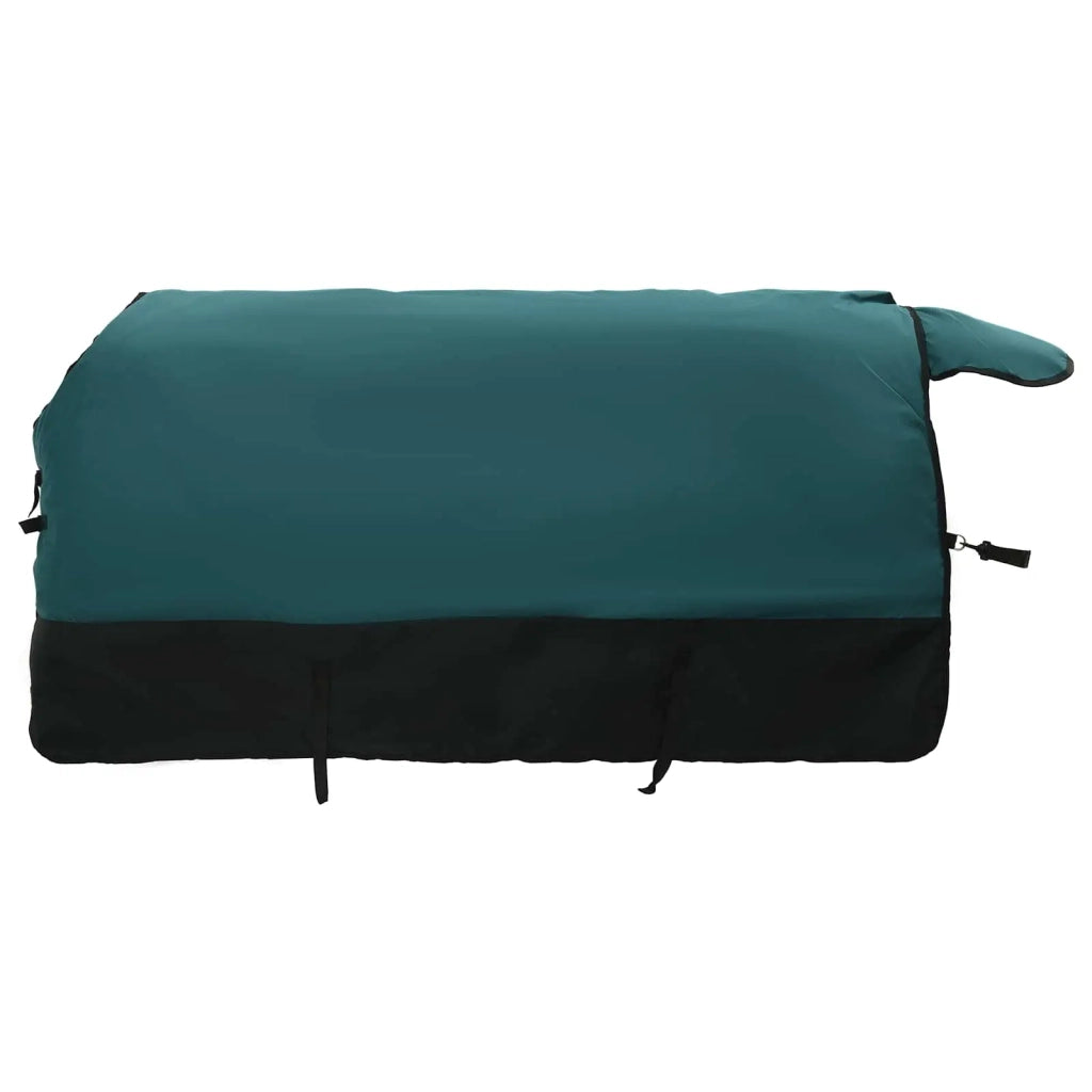 Coperta per Cavalli Verde Scuro e Nero 75 cm Poliestere 42013067