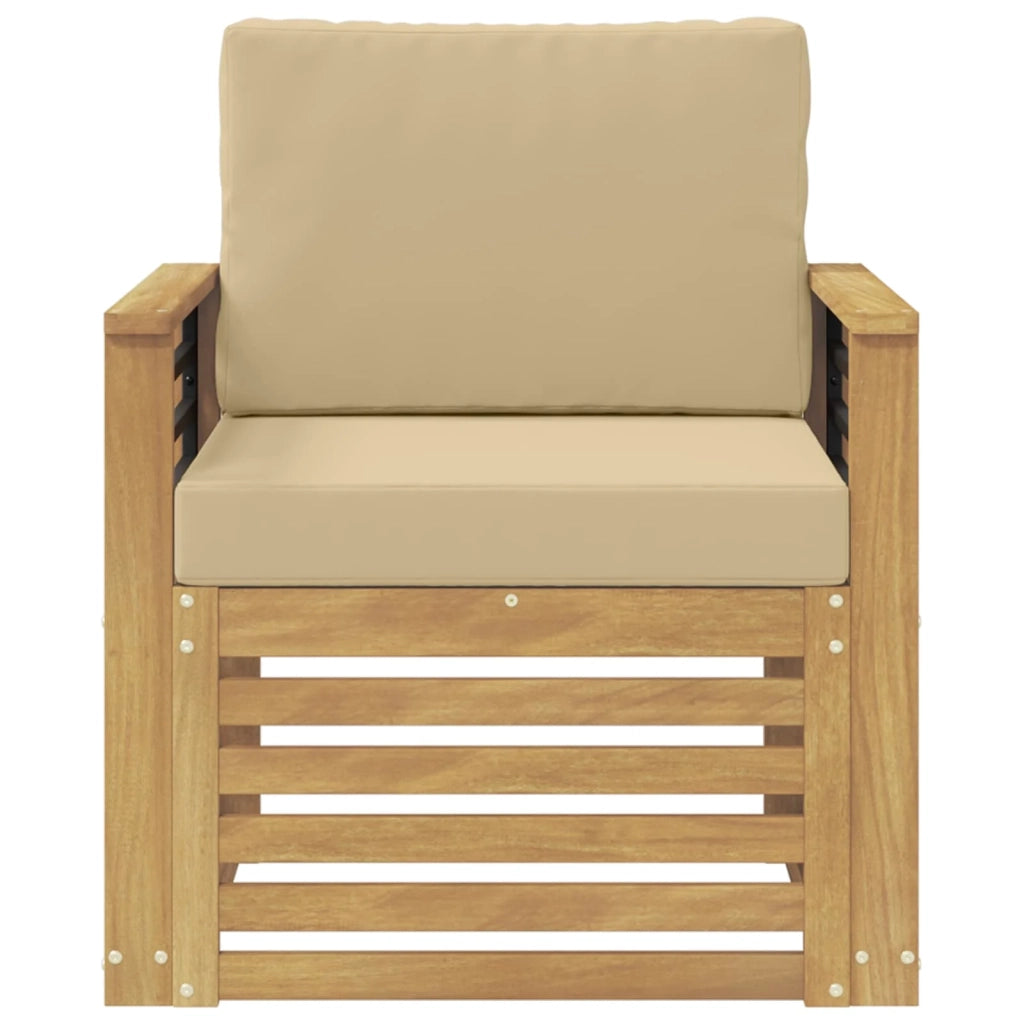 Set di divani da esterno Poliestere Bianco 3439110