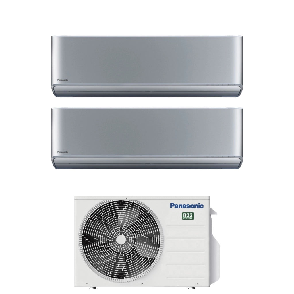 Condizionatore Dual Split Panasonic Etherea Silver 9+12 con CU-2Z50TBE R-32 Wi-Fi Integrato