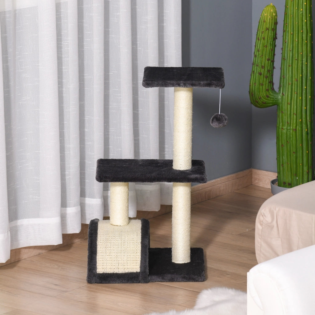 Albero tiragraffi per gatti ¨C Minimal ¨C Grigio 72 cm