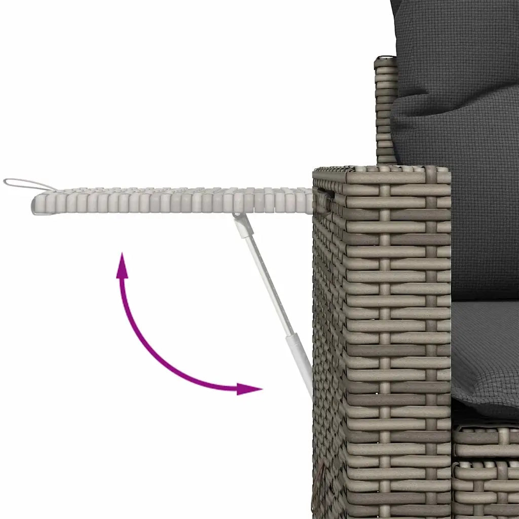 Set Divano da Giardino 13 pcs Grigio polyrattan 3361798