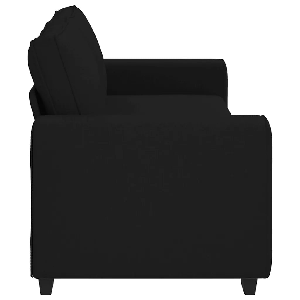 Divano a 3 Posti Nero 220x77x82 cm in Tessuto 4105178
