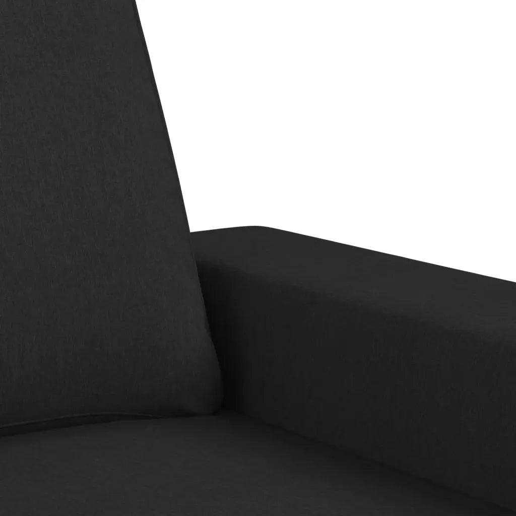 Divano a 3 Posti Nero 180 cm in Tessuto 359403
