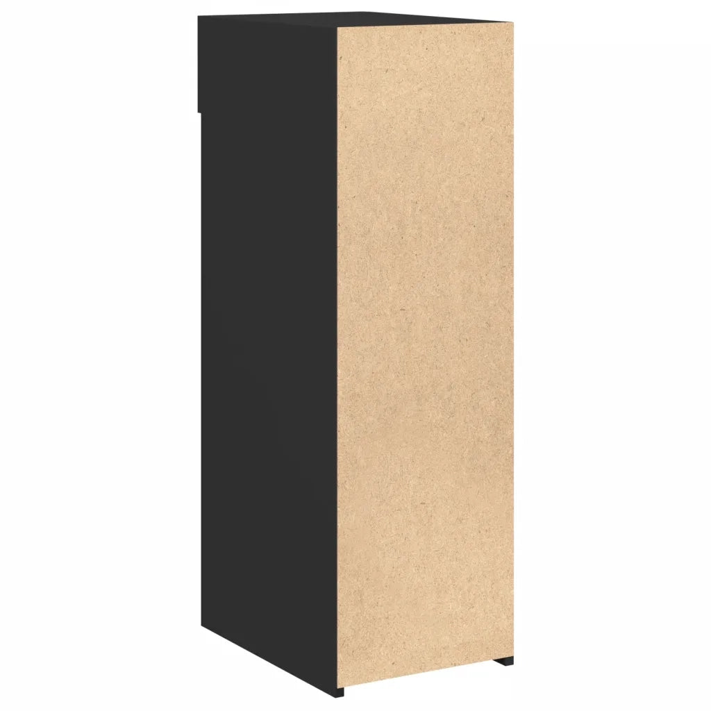 Credenza Nera 30x42,5x93 cm in Legno Multistrato 846307