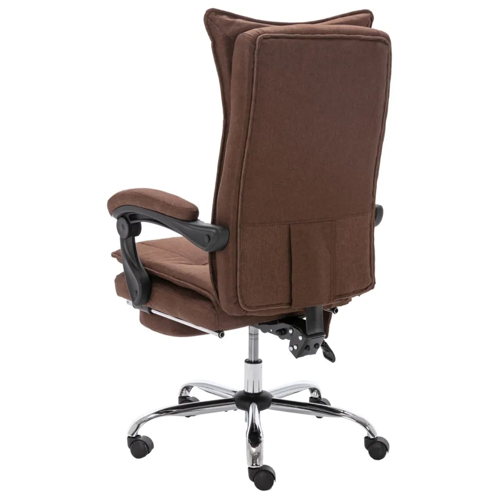 Sedia Massaggiante da Ufficio Marrone in Tessuto 20374
