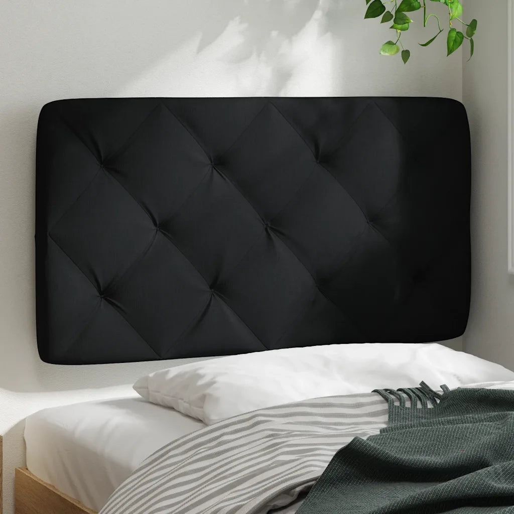 Cuscino Testiera-Cuscino per Testiera Nero 80 cm in Tessuto
