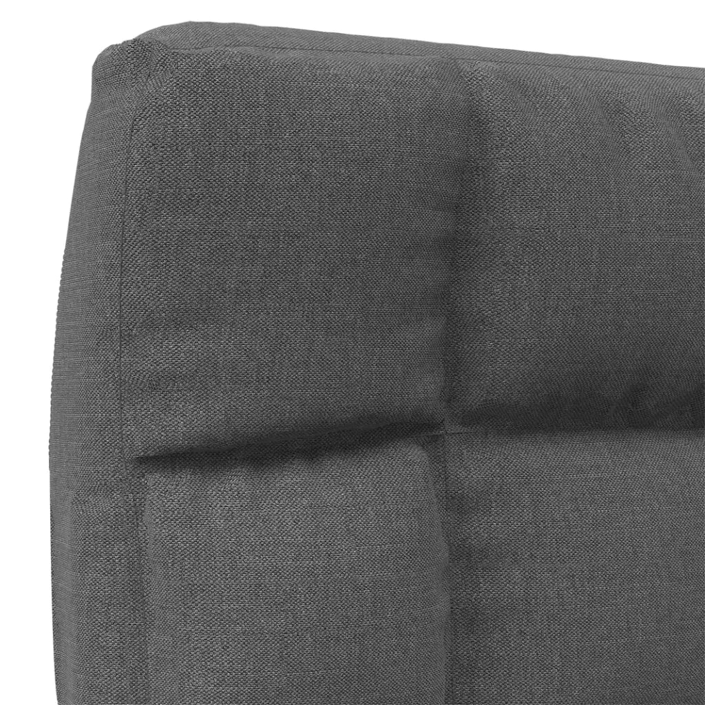 Sedia da Pavimento Pieghevole Grigio Scuro in Tessuto 336585