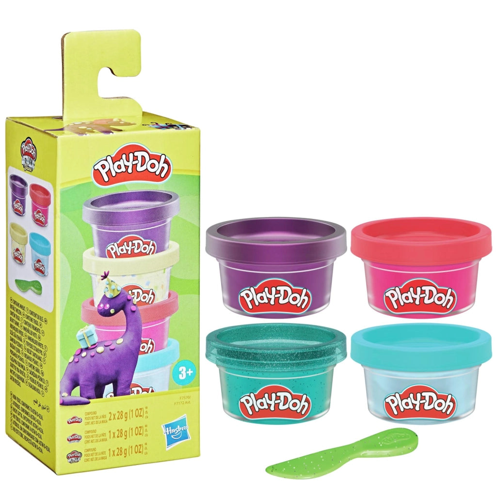 Play Doh mini color pack 4 vasetti assortimento 1,Hasbro Eta 3+
