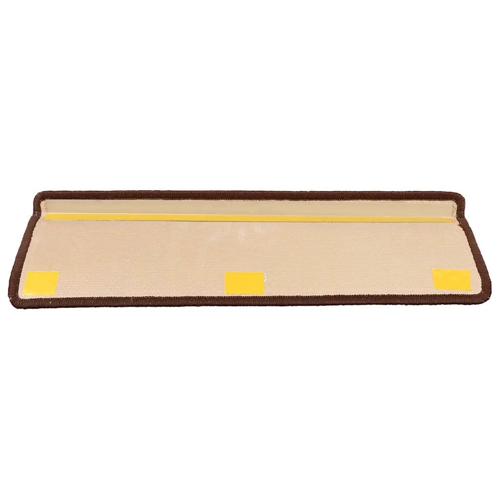 Tappetini per Scale Autoadesivi 5 pz 65x21x4 cm Marroni 149844
