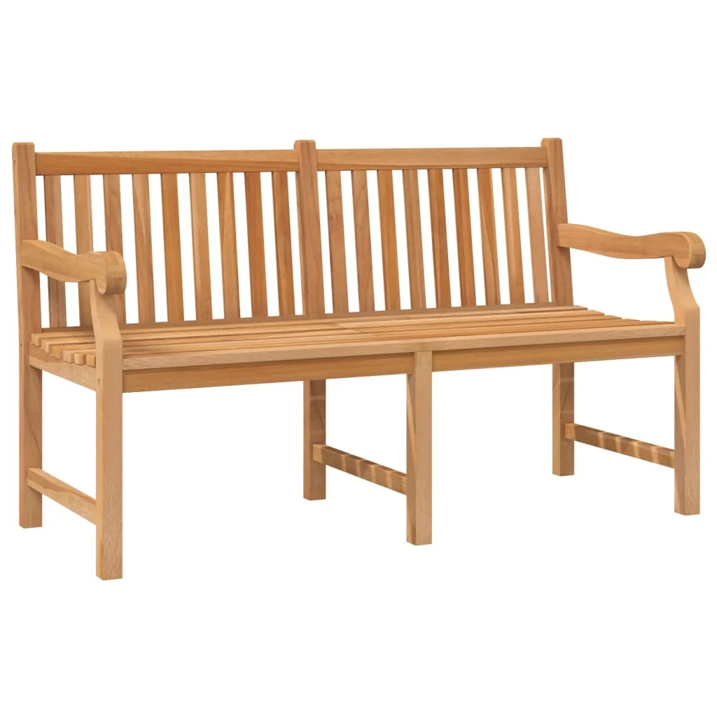 Panca da giardino mobili da esterno per patio terrazza 150 x 69 x 92 cm legno massello di teak 02_0011248