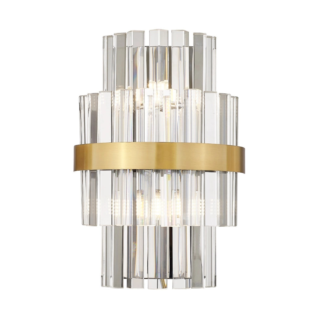 Applique CONSTANTINOPLE trasparente ottone 2xG9 28W Zuma Line