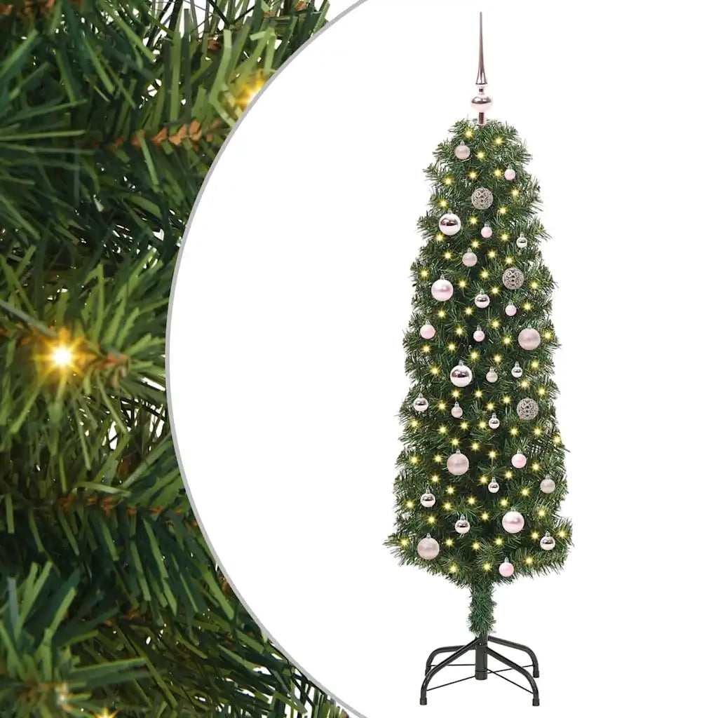 Albero di Natale artificiale con 150 LED Verde 150 cm 3394932