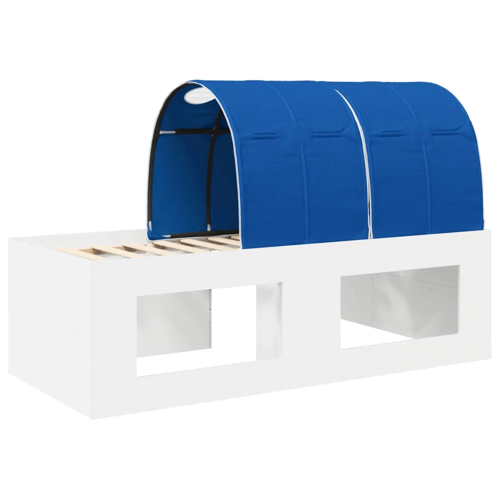 Letto alto per bambini con scrivania 3 pz Bianco e Blu 3423679