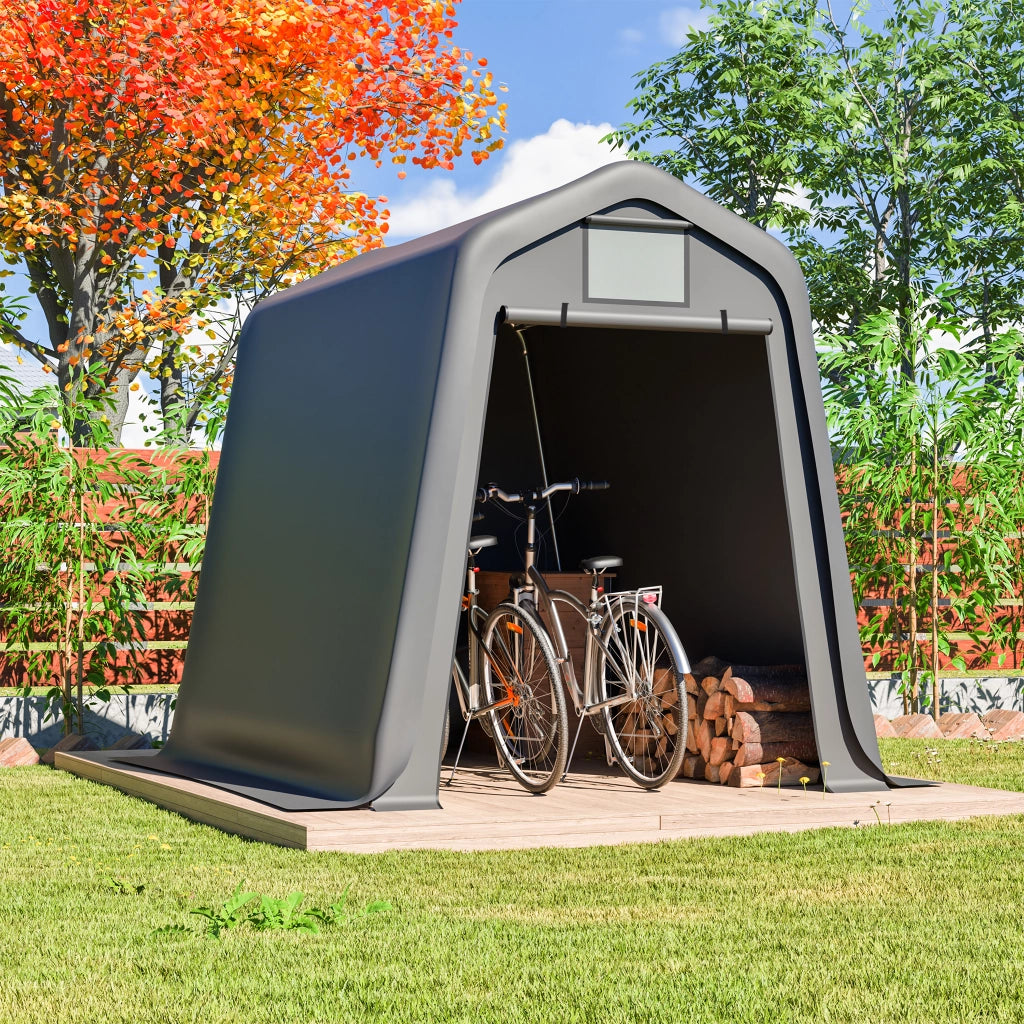 DEPOSITO 245x183x217 cm Grigio in PE, uso per attrezzi e biciclette