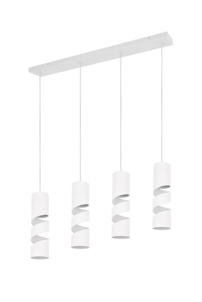 Lampada a sospensione STREAM bianca opaca 4xGU10 Trio