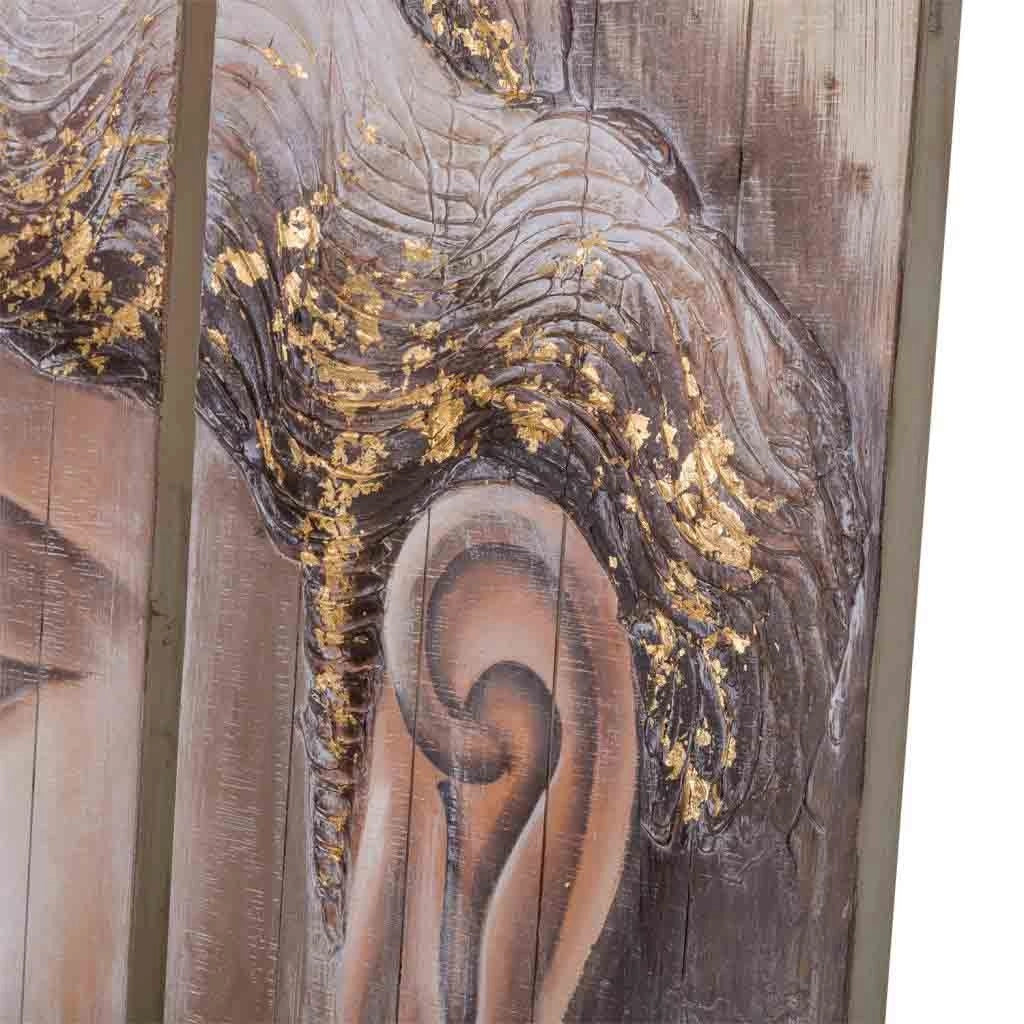Quadro dipinto a mano 3 pezzi 50x150x4h